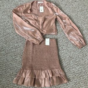 Two Piece Metallic Dress